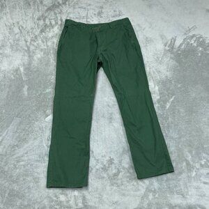 Bonobos Slim Straight Green Chinos 36x32 Seaweed Casual Men’s Pants a0201